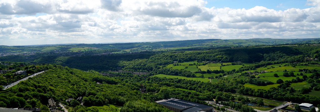 View from Wainhouse Tower LoRaWAN Gateway install